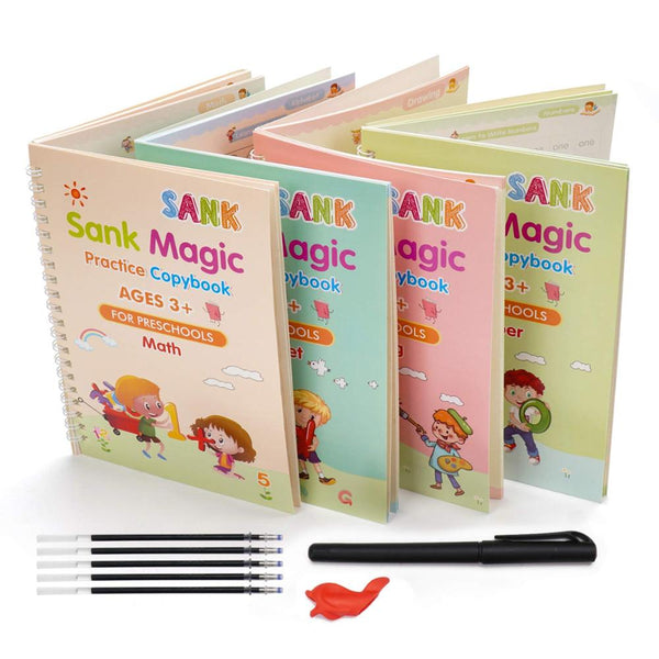Trebendo™ Magic herbruikbare kleurboekenset (4 boeken + 1 pen + 10 navullingen)