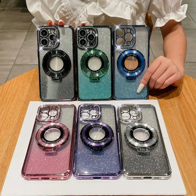 Trebendo™ Glitter Diamond magnetische Magsafe-ringhouder voor iPhone