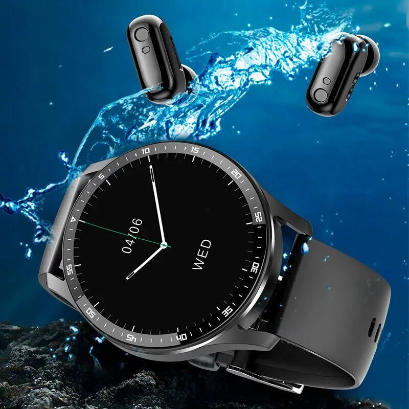 Trebendo™ 2-in-1-Smartwatch mit Ohrhörern (für iPhone und Android)